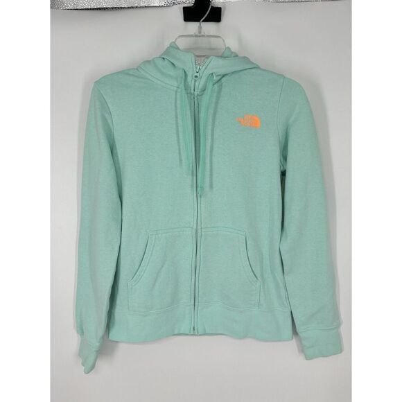 The North Face Lightweight Full Zip Up Hoodie Jacket Baby Pastel Light Blue Cute - Picture 1 of 6